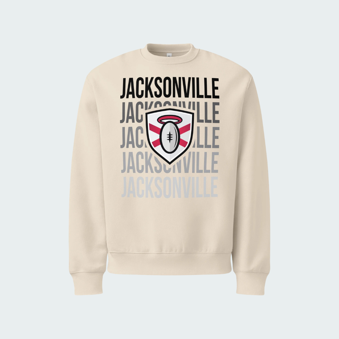 Oversized heavyweight sweatshirt Jacksonville Fade