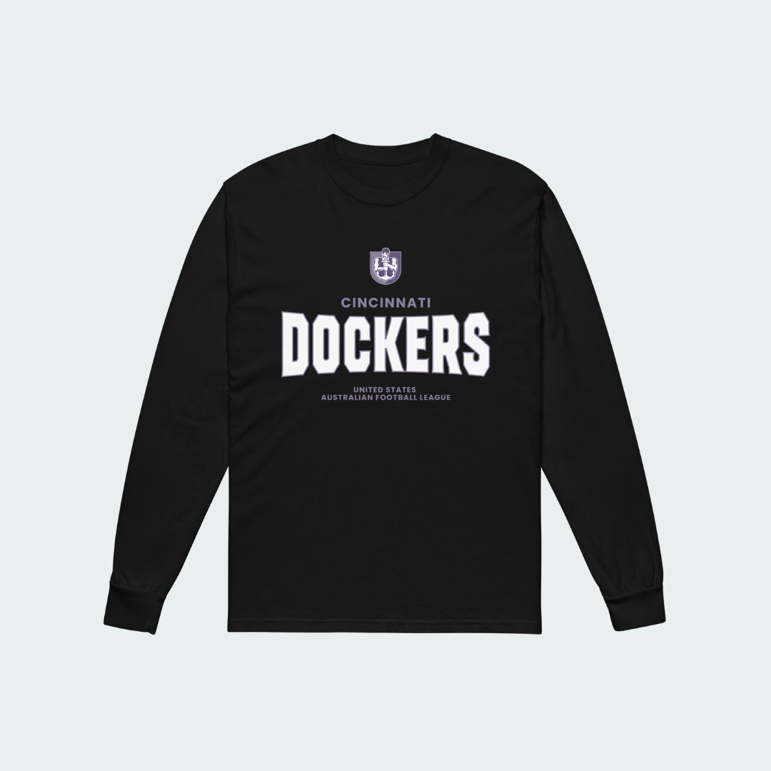 Garment-dyed heavyweight long-sleeve shirt