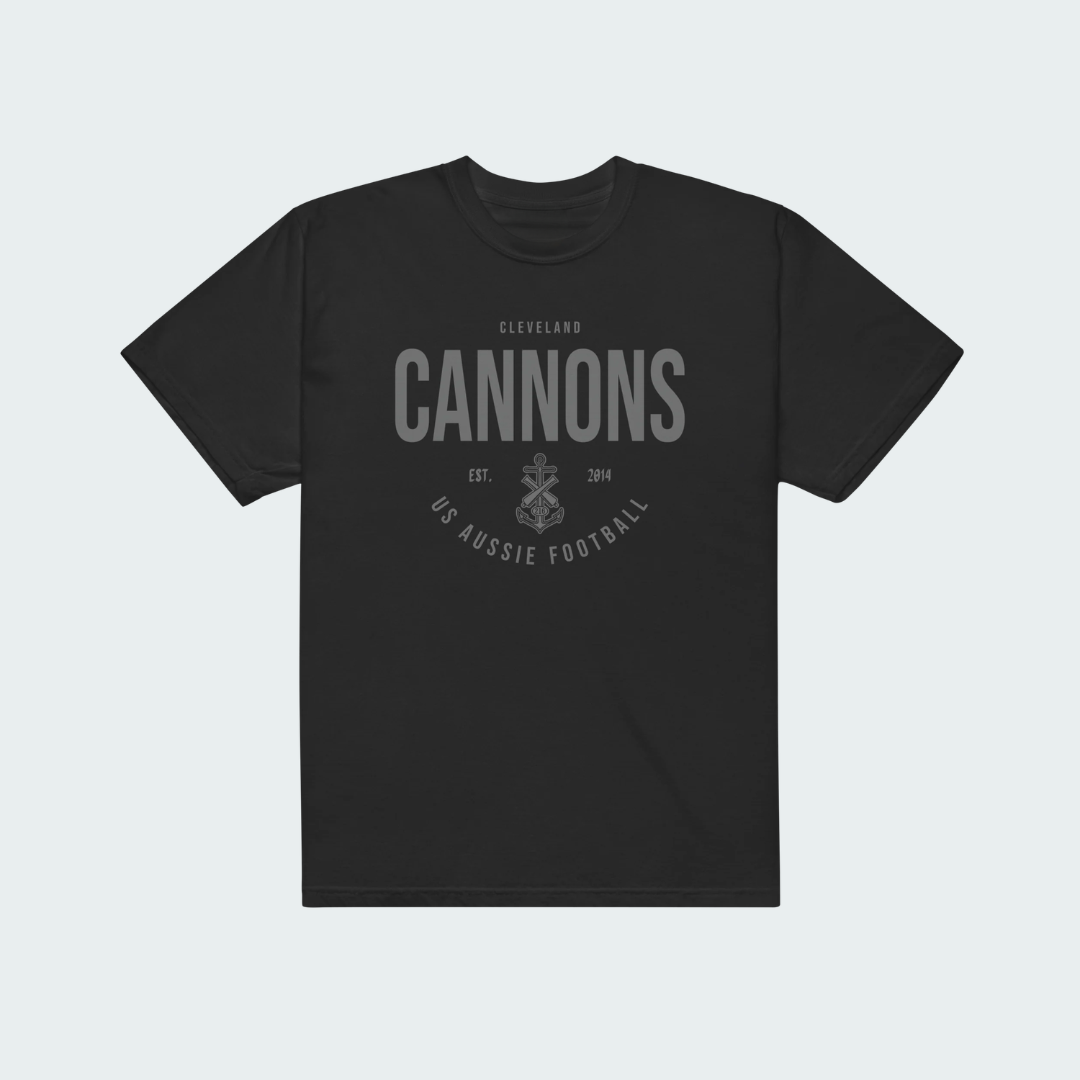 Unisex garment-dyed heavyweight t-shirt Cleveland Blackout