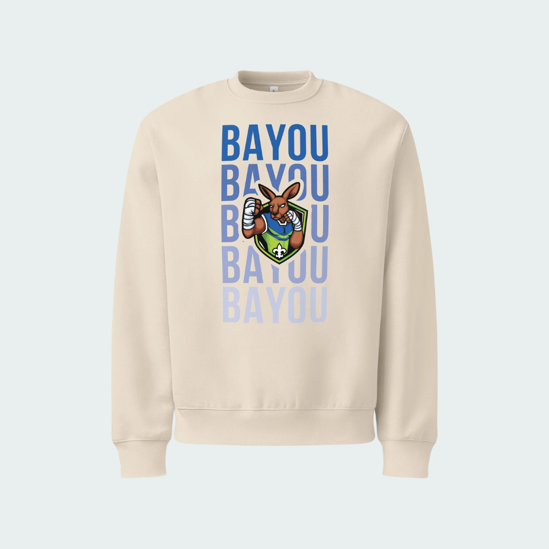 Oversized heavyweight sweatshirt Bayou Fade