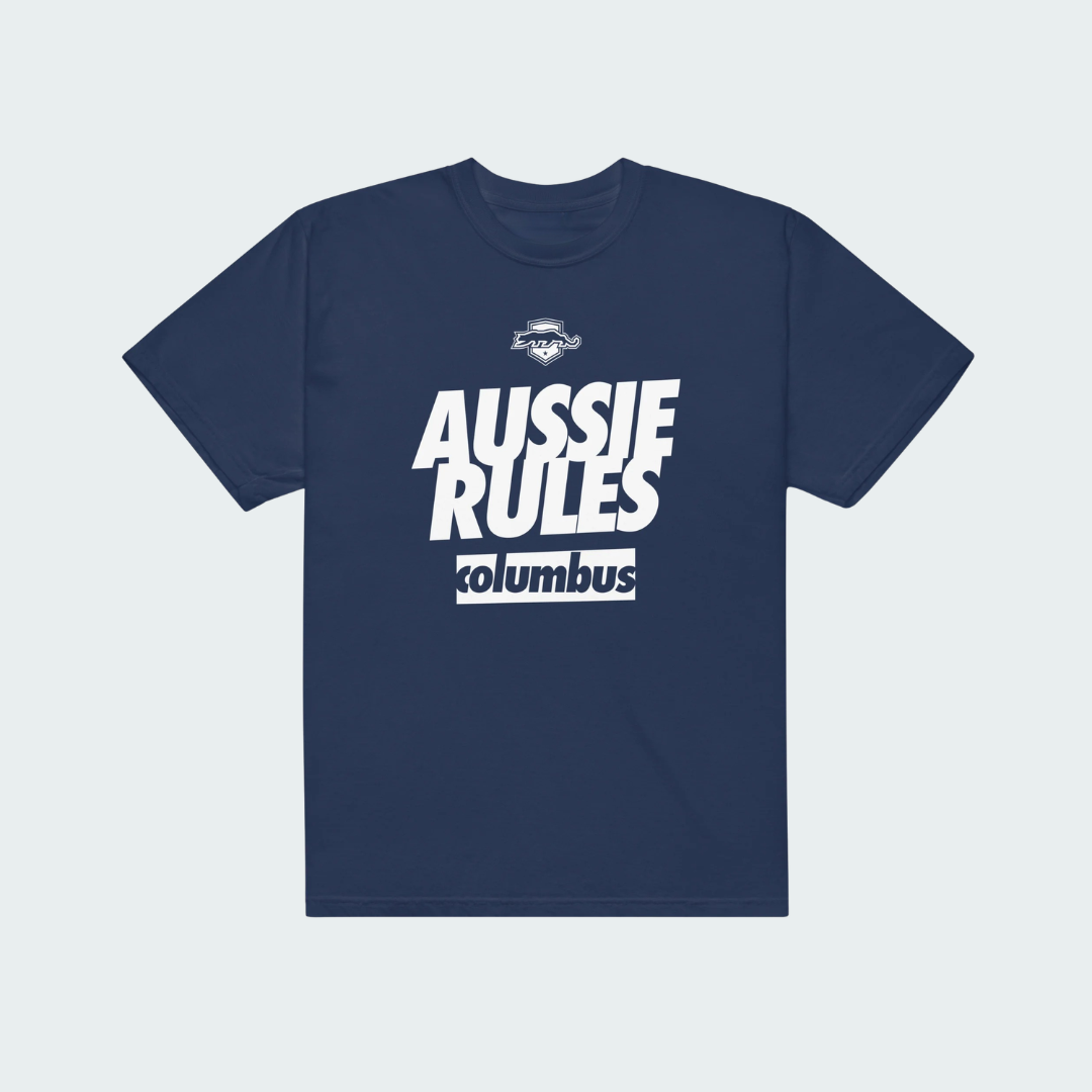 Unisex garment-dyed heavyweight t-shirt Columbus Aussie Rules