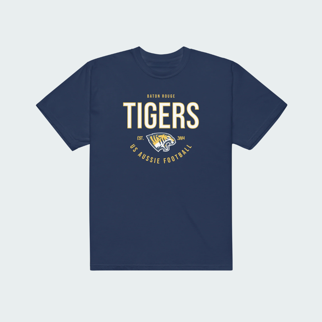 Unisex garment-dyed heavyweight t-shirt Baton Rouge Plate