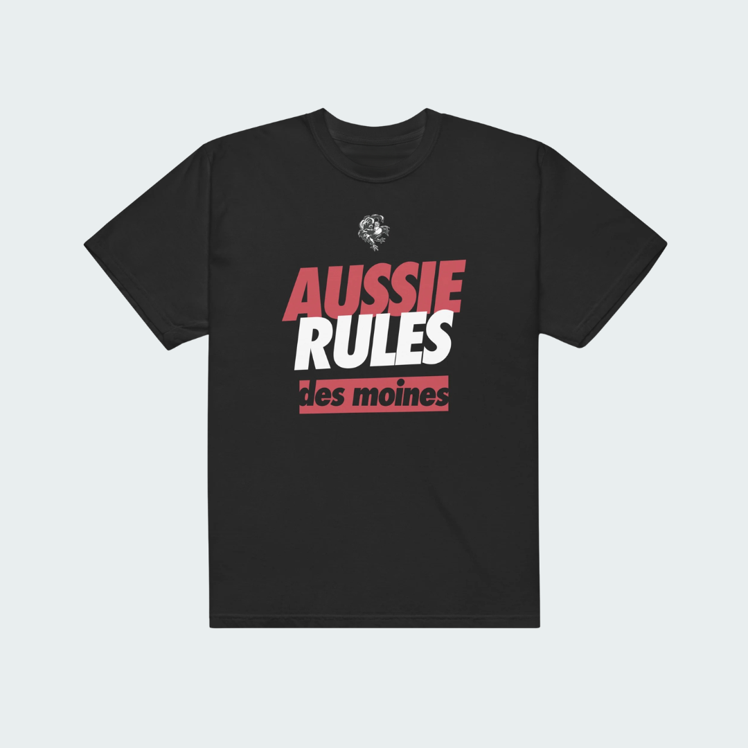 Unisex garment-dyed heavyweight t-shirt Des Moines Aussie Rules