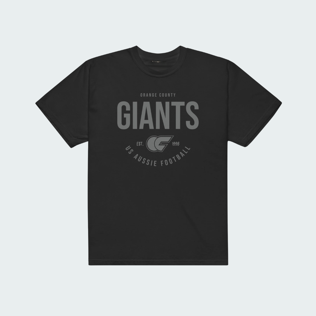 Unisex garment-dyed heavyweight t-shirt Orange County Blackout