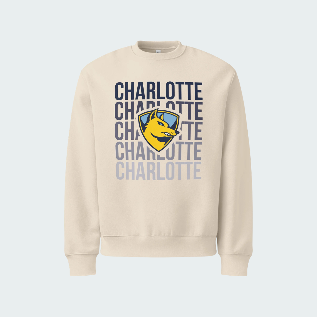 Oversized heavyweight sweatshirt Charlotte Fade
