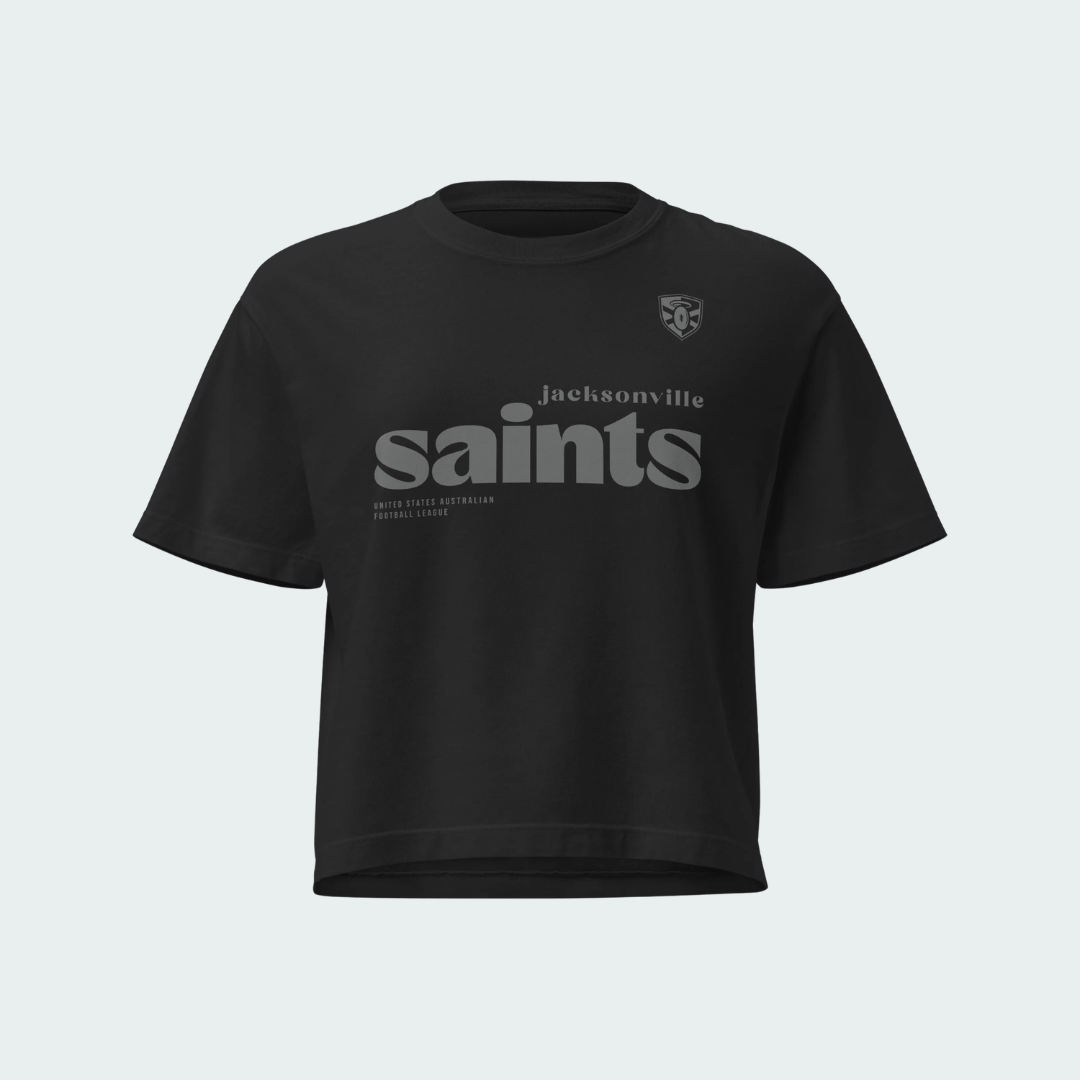 Women’s heavyweight boxy tee Jacksonville Blackout
