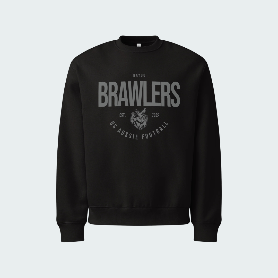 Oversized heavyweight sweatshirt Bayou Blackout