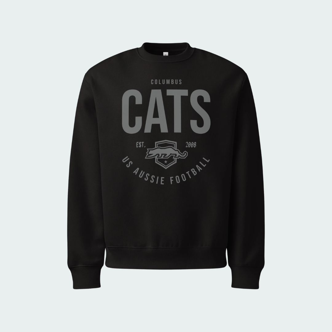 Oversized heavyweight sweatshirt Columbus Blackout