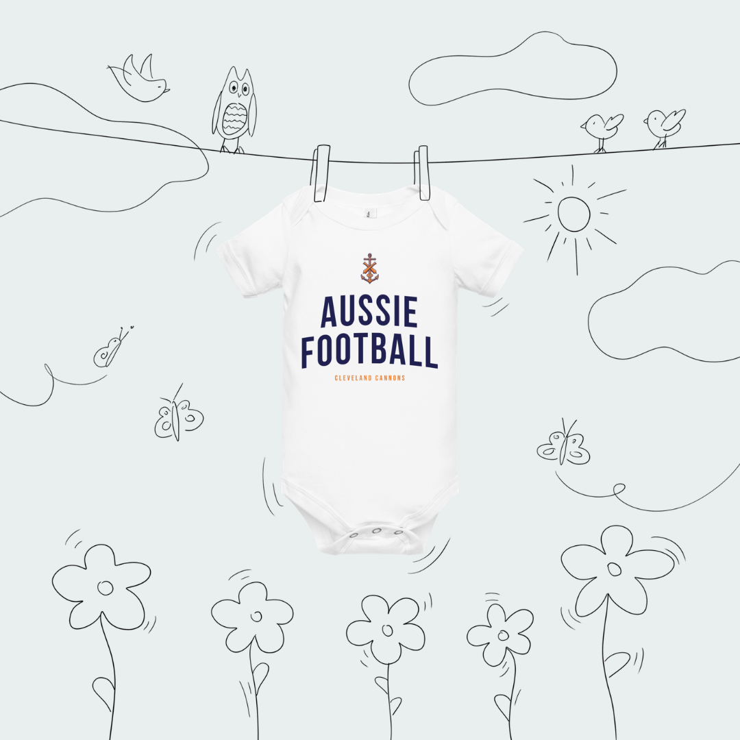 Baby short sleeve onesie Cleveland