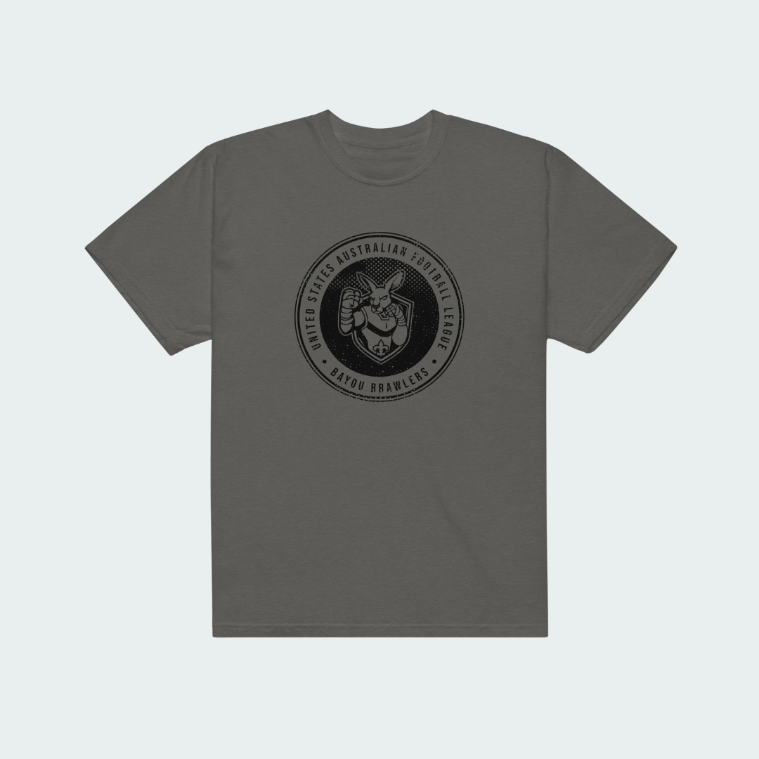 Unisex garment-dyed heavyweight t-shirt Bayou Charcoal