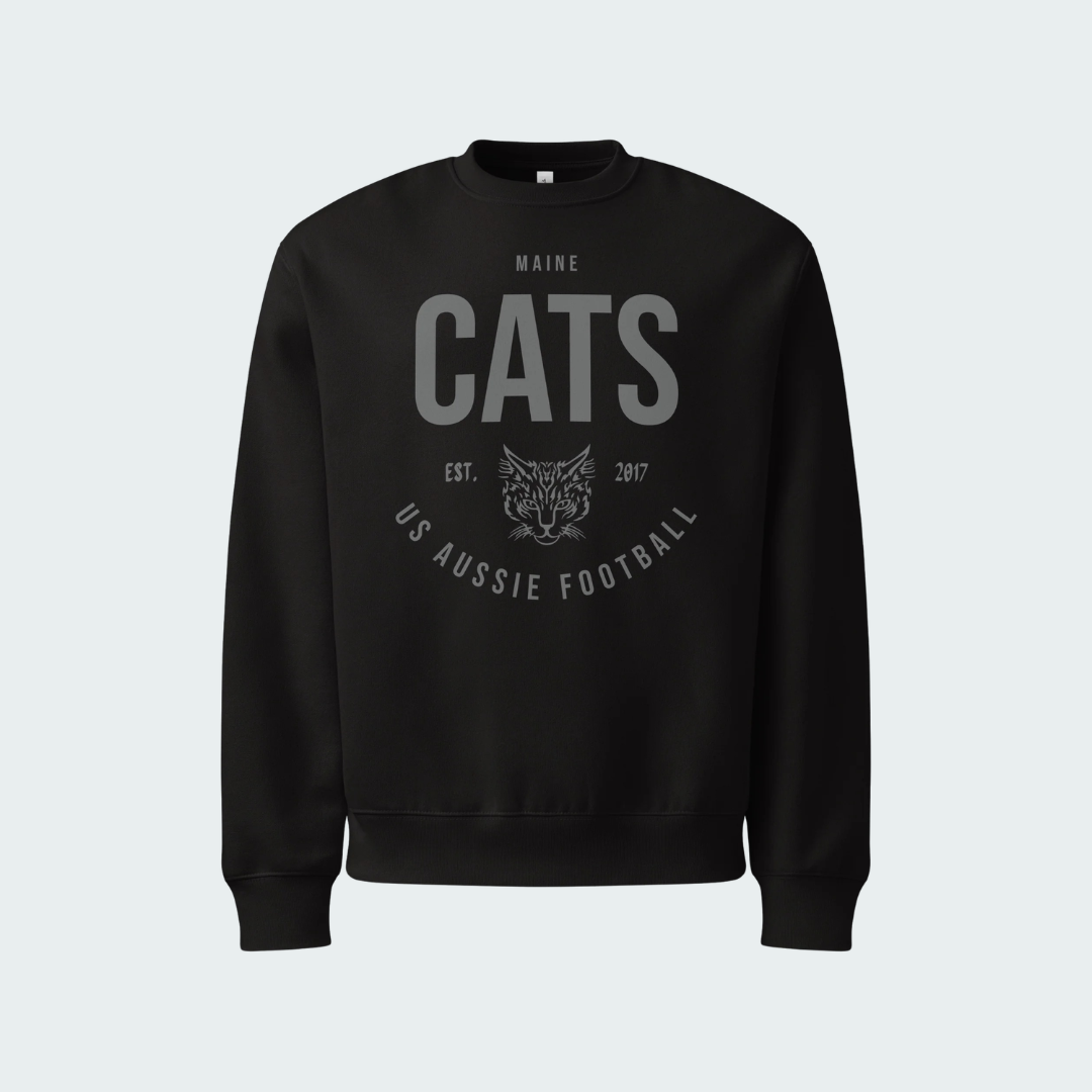 Oversized heavyweight sweatshirt Maine Blackout