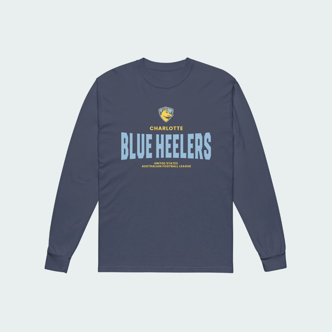 Garment-dyed heavyweight long-sleeve shirt