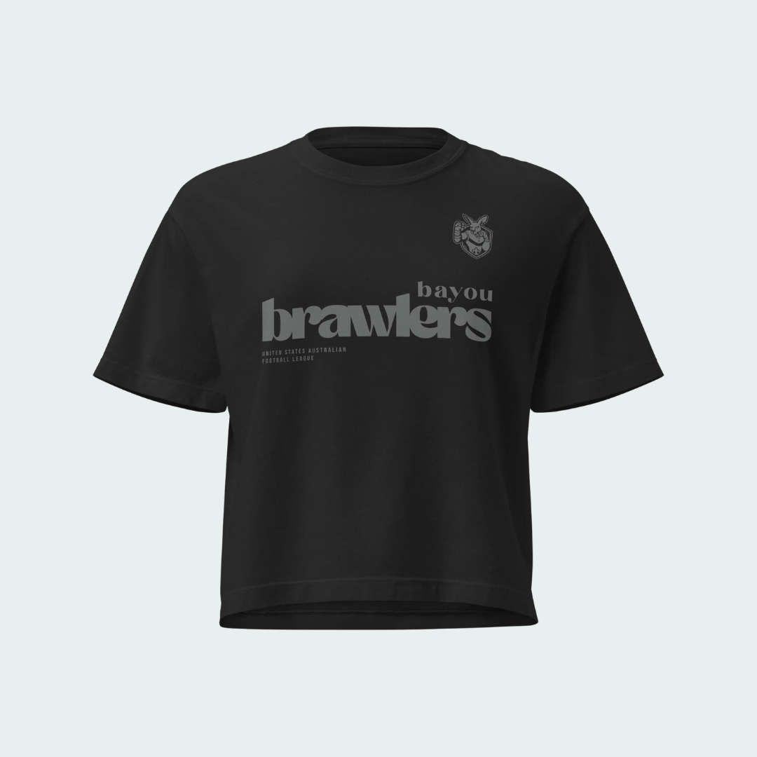 Women’s heavyweight boxy tee Bayou Blackout