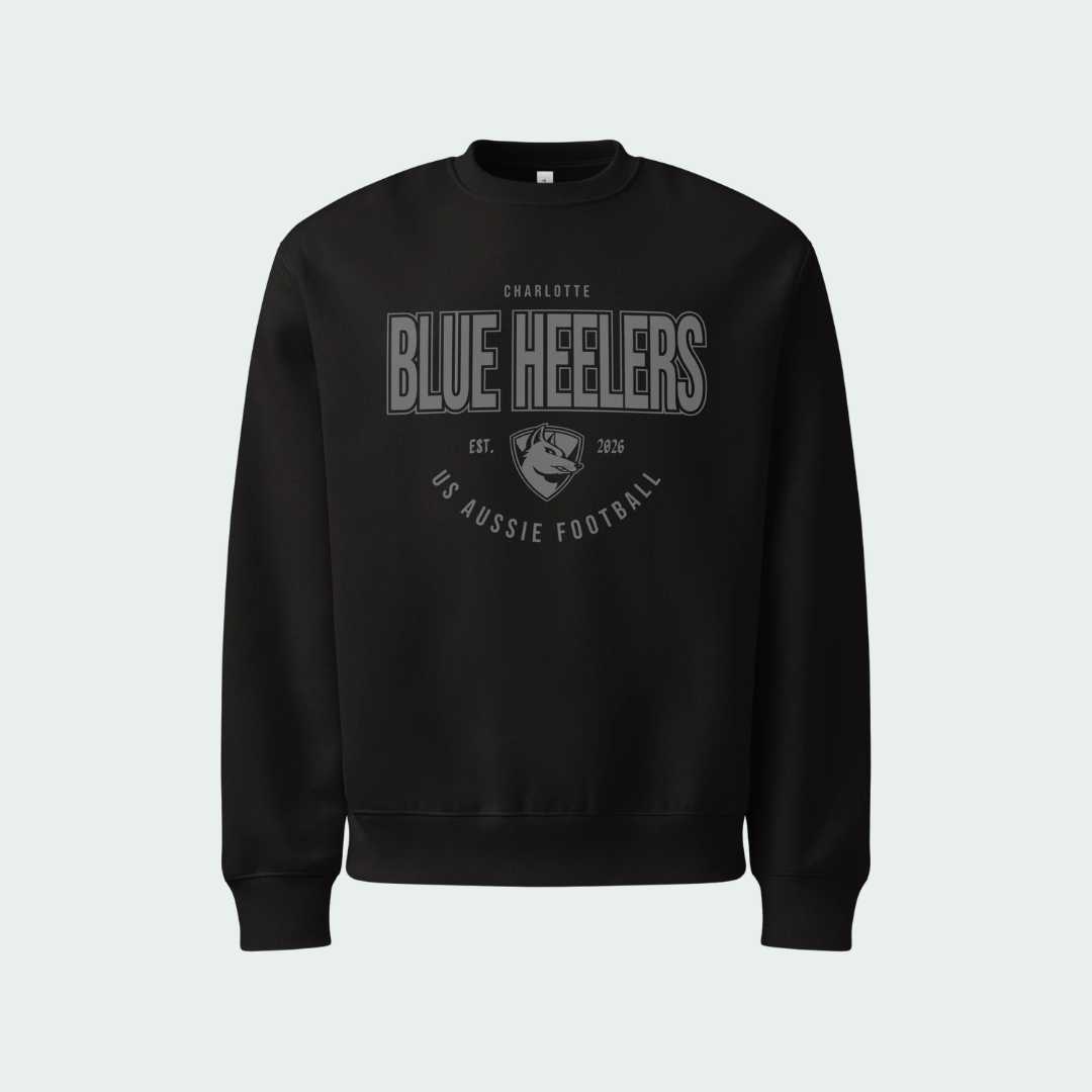 Oversized heavyweight sweatshirt Charlotte Blackout