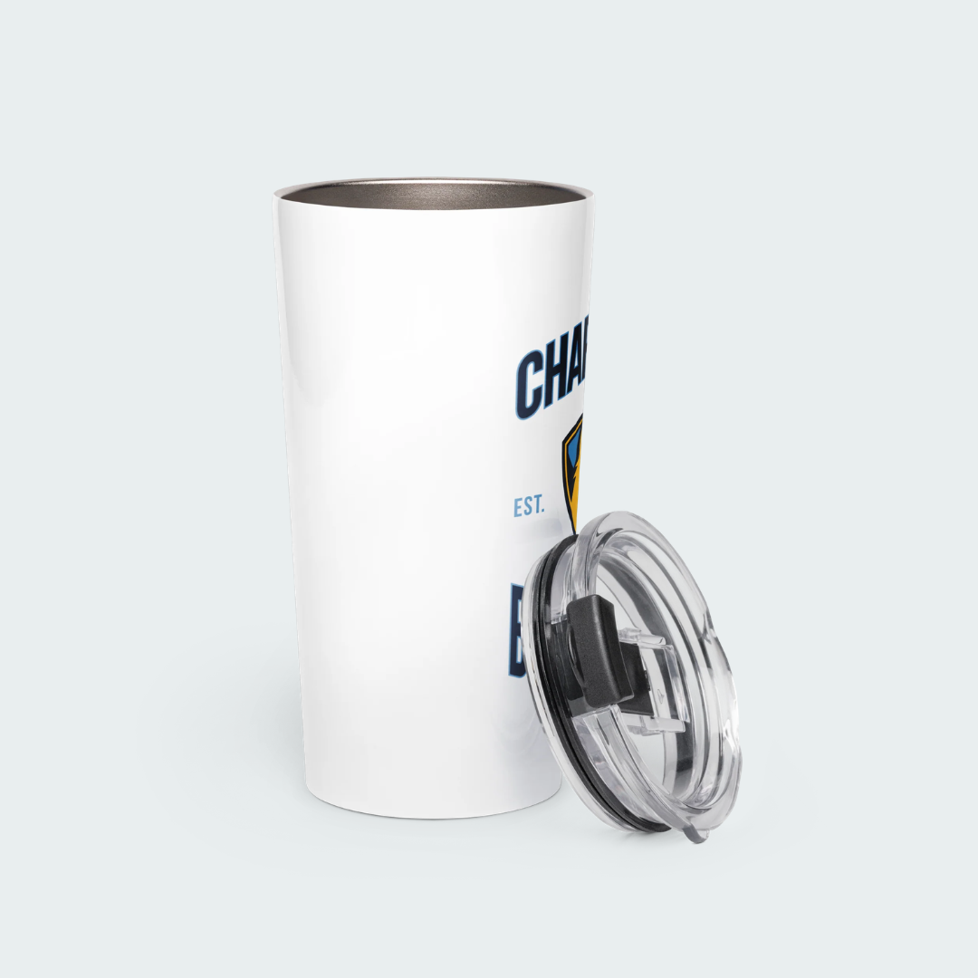 Tapered stainless steel tumbler