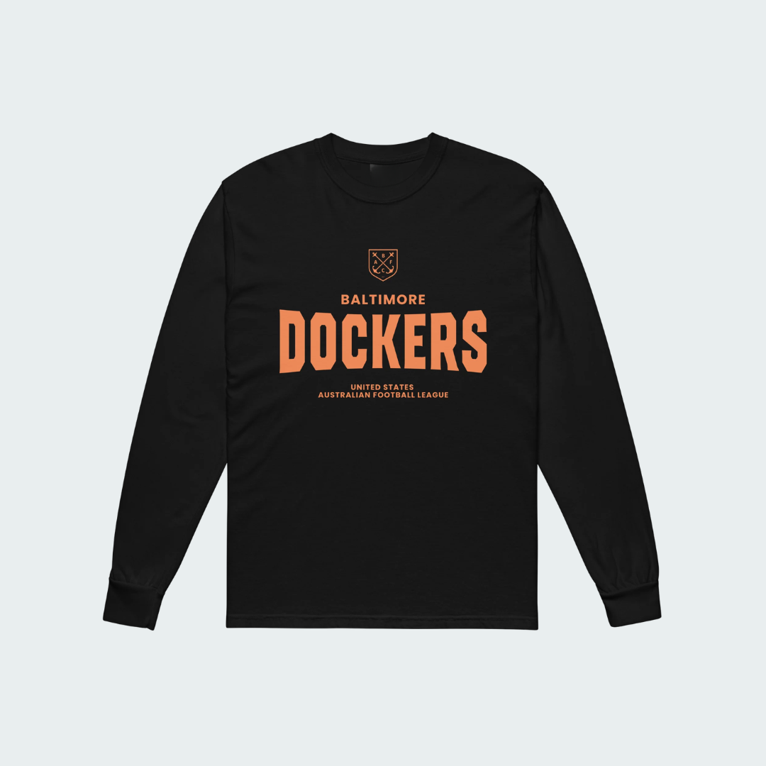Garment-dyed heavyweight long-sleeve shirt