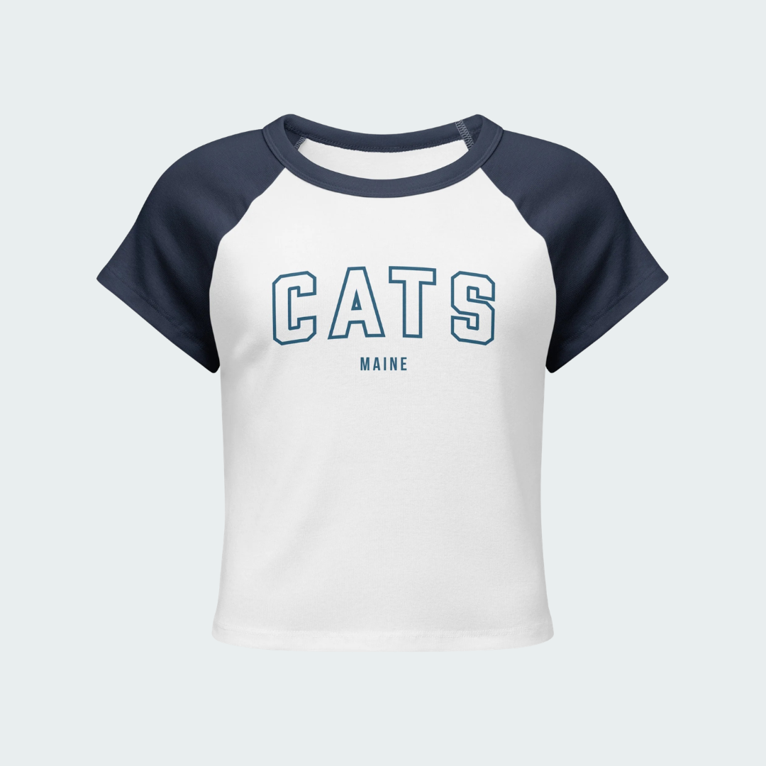 Women’s micro rib raglan baby tee Maine