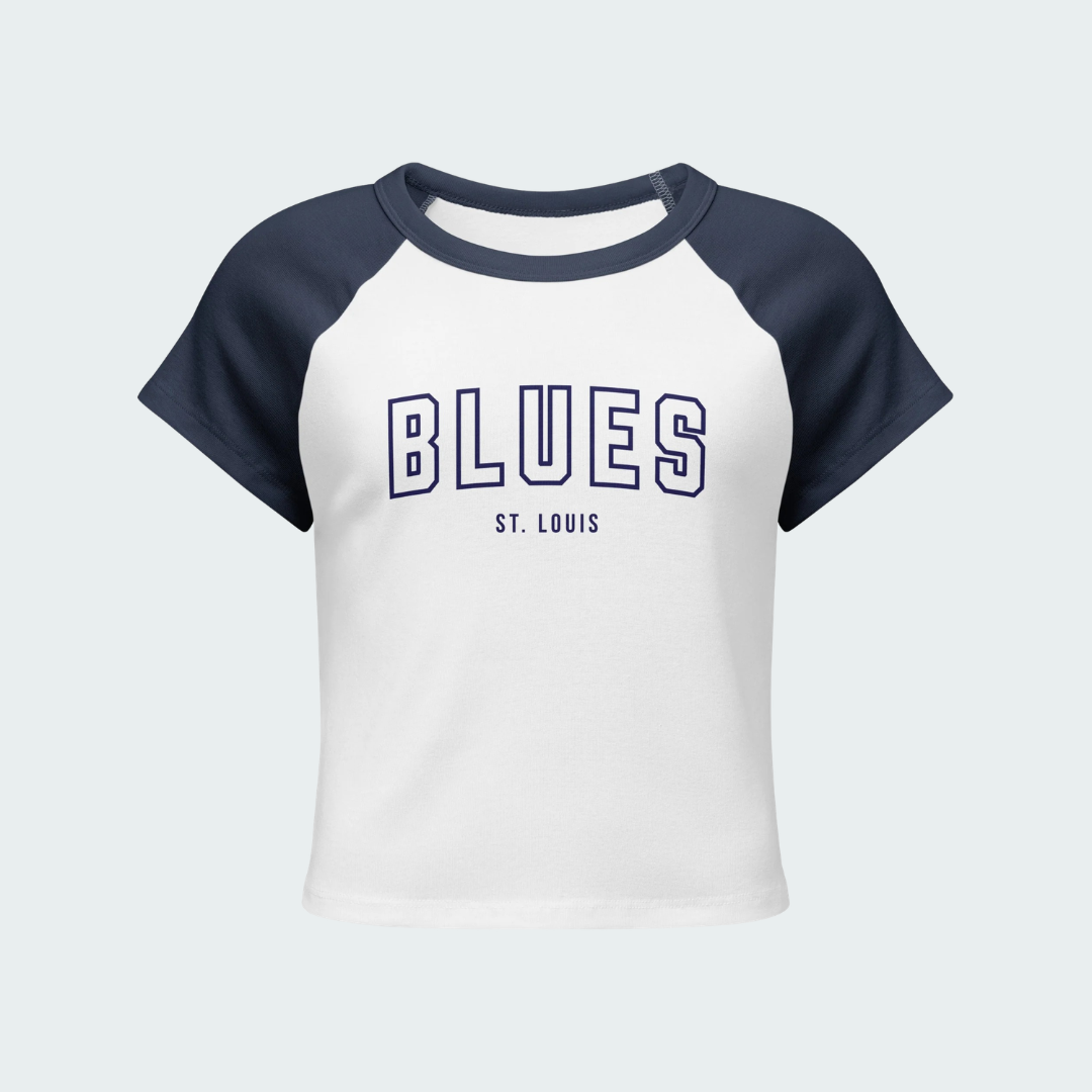 Women’s micro rib raglan baby tee St. Louis