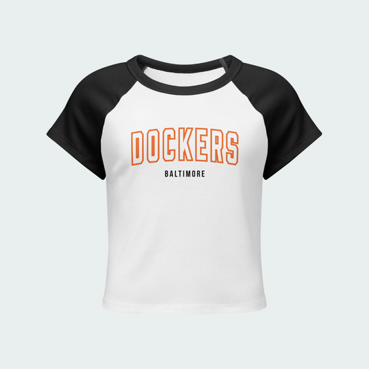Women’s micro rib raglan baby tee Baltimore