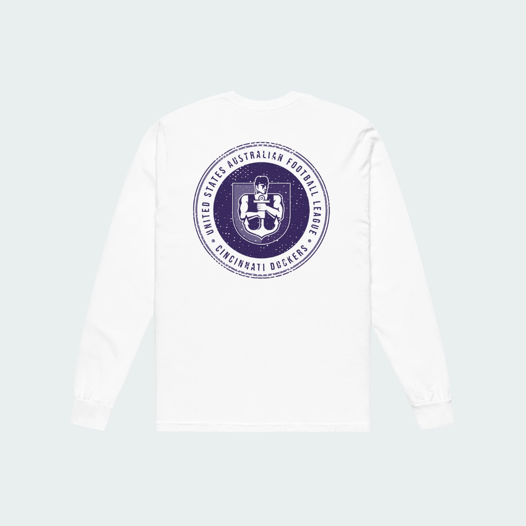 Garment-dyed heavyweight long-sleeve shirt