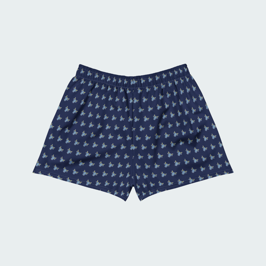 All-Over Print Unisex Athletic Shorts North Star Checkered