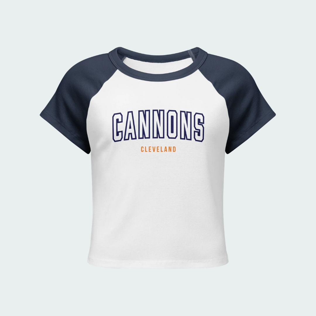 Women’s micro rib raglan baby tee Cleveland