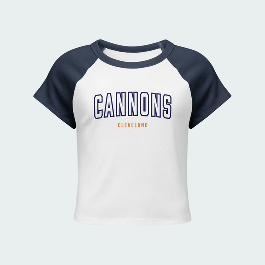 Women’s micro rib raglan baby tee Cleveland