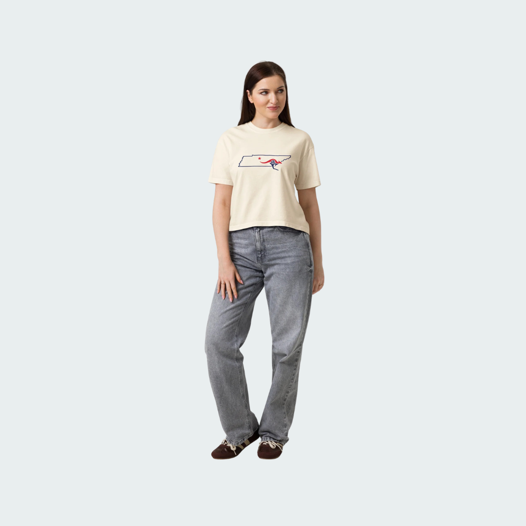 Women’s heavyweight boxy tee Nashville