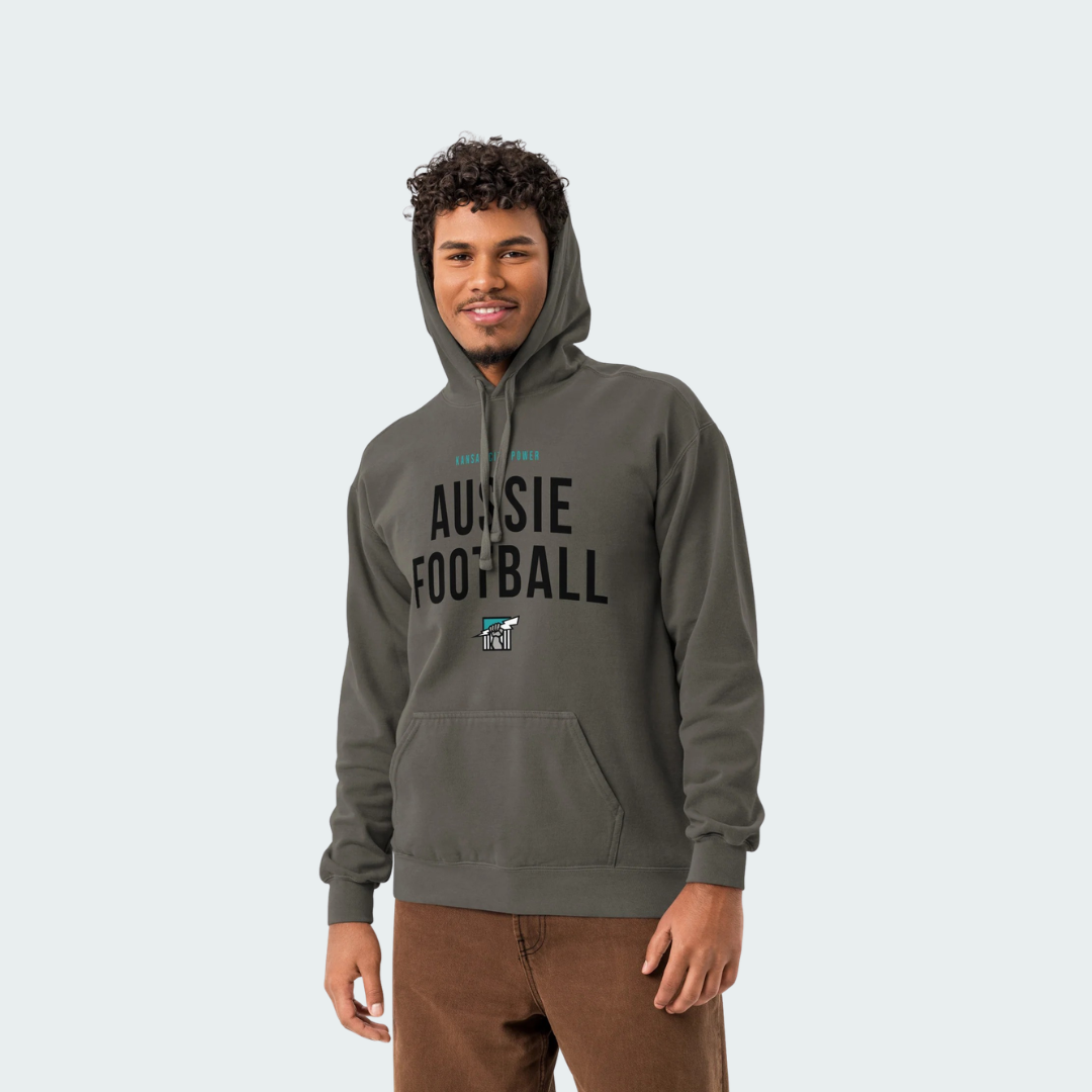 Unisex garment-dyed hoodie