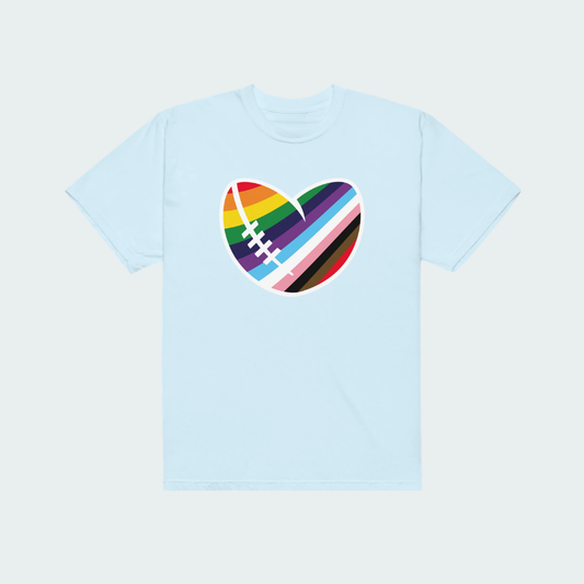 Footy Heart Unisex garment-dyed heavyweight t-shirt