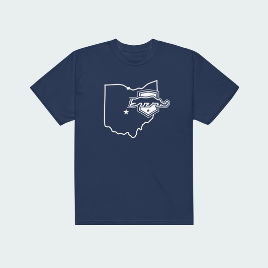 Unisex garment-dyed heavyweight t-shirt Columbus State