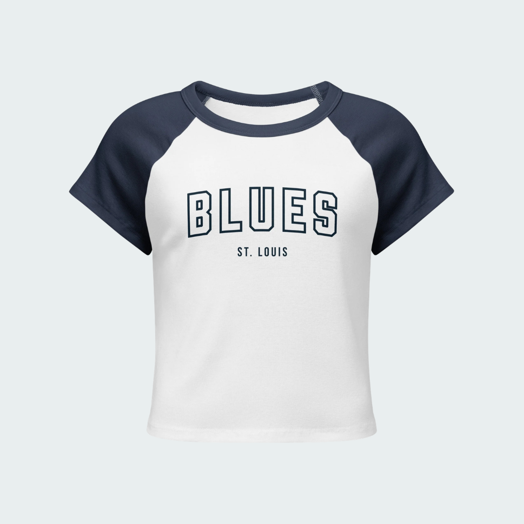 Women’s micro rib raglan baby tee St. Louis