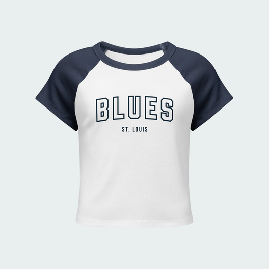 Women’s micro rib raglan baby tee St. Louis