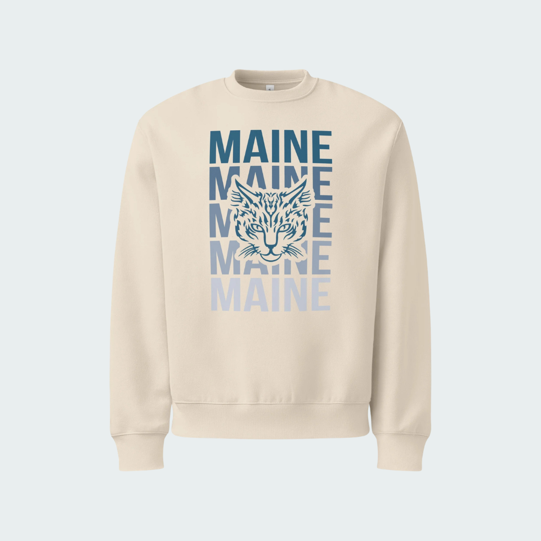 Oversized heavyweight sweatshirt Maine Fade