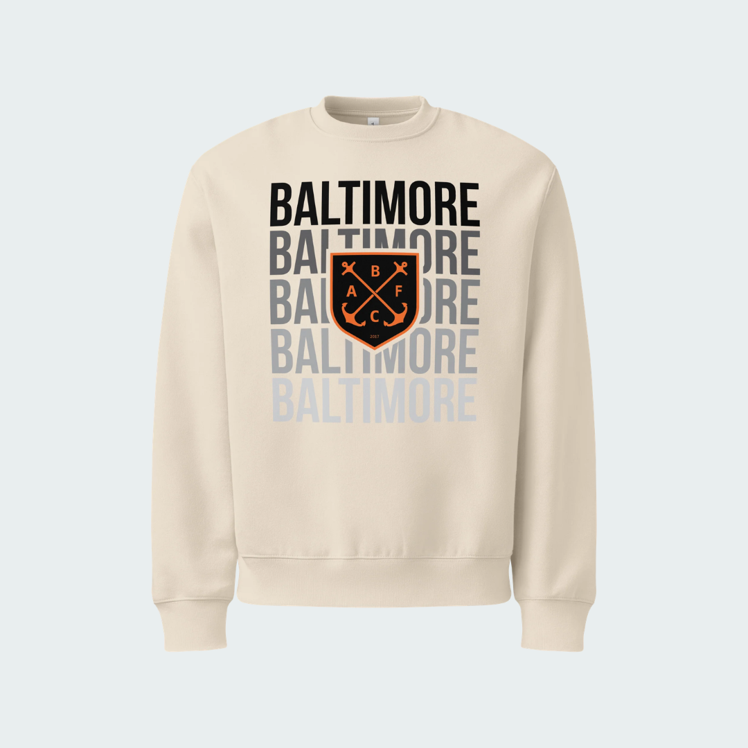 Oversized heavyweight sweatshirt