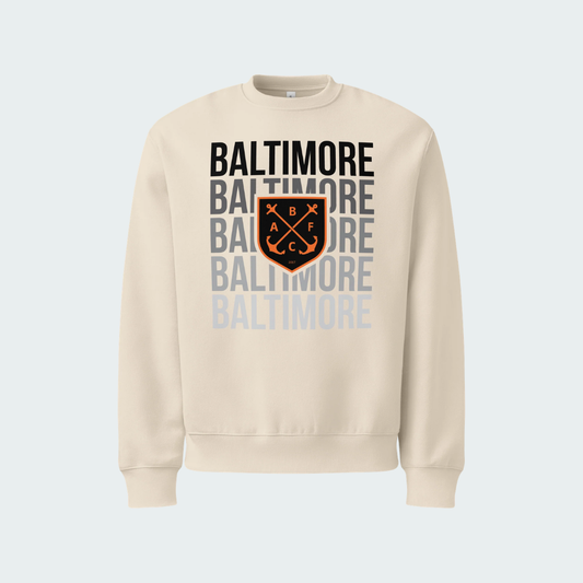 Oversized heavyweight sweatshirt Baltimore Fade