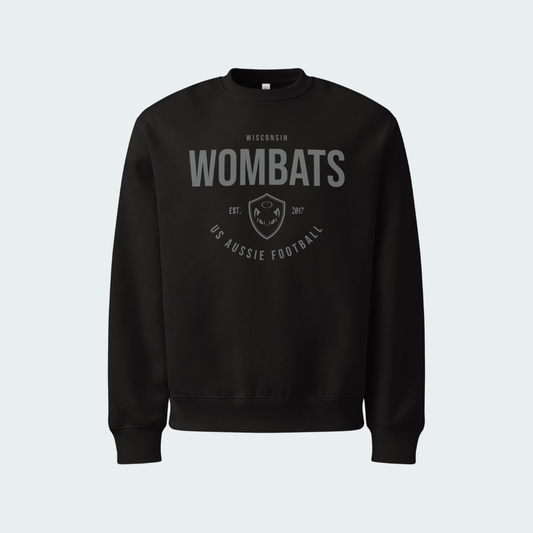 Oversized heavyweight sweatshirt Wisconsin Blackout