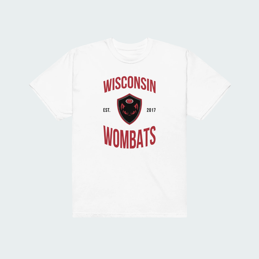 Unisex garment-dyed heavyweight t-shirt Wisconsin Logo