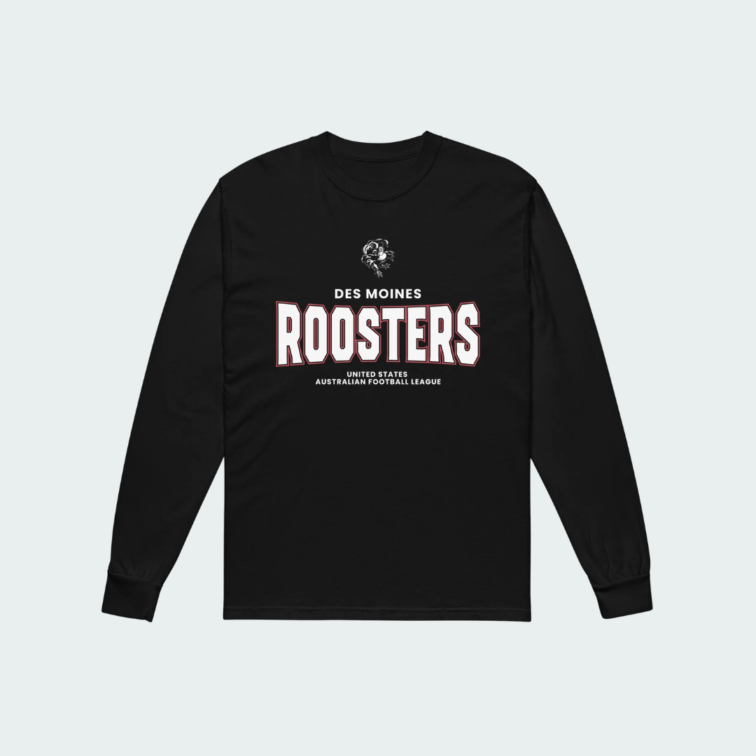 Garment-dyed heavyweight long-sleeve shirt