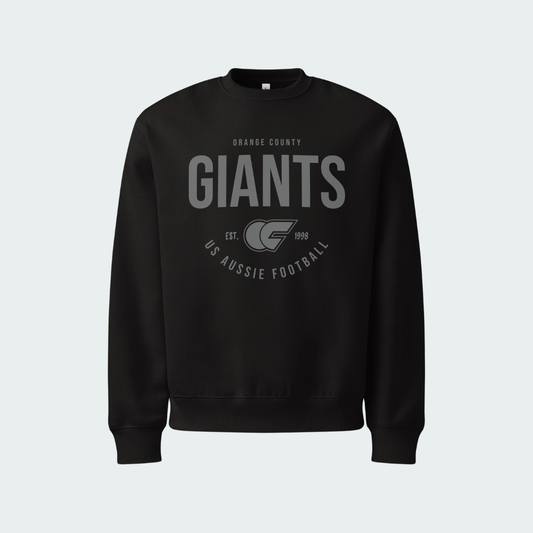 Oversized heavyweight sweatshirt Orange County Blackout