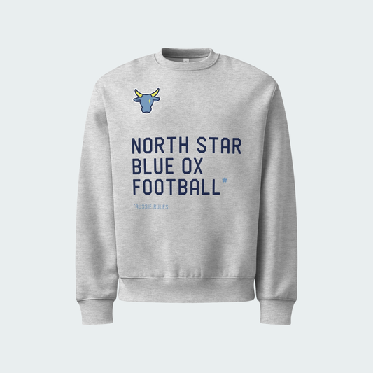 Oversized heavyweight sweatshirt North Star Statement