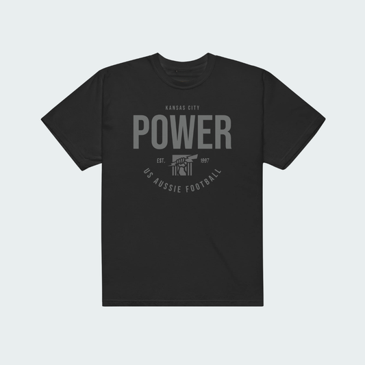 Unisex garment-dyed heavyweight t-shirt KC Blackout