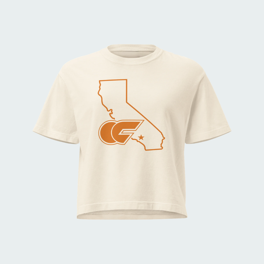 Women’s heavyweight boxy tee Orange County