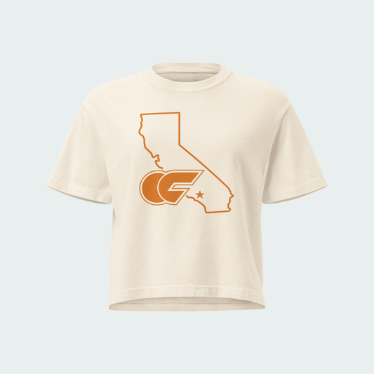 Women’s heavyweight boxy tee Orange County