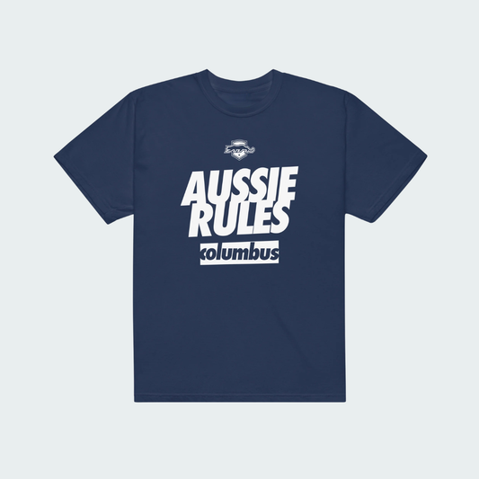 Unisex garment-dyed heavyweight t-shirt Columbus Aussie Rules