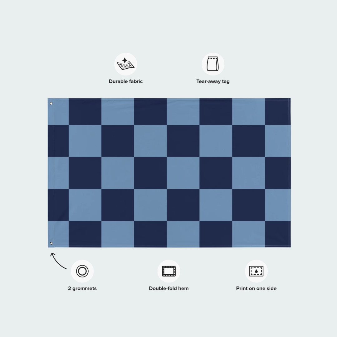 Flag North Star Checkered