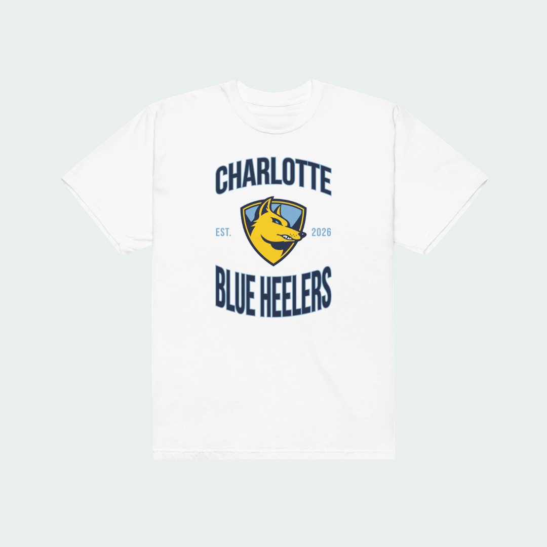 Unisex garment-dyed heavyweight t-shirt Charlotte Logo