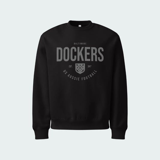 Oversized heavyweight sweatshirt Baltimore Blackout