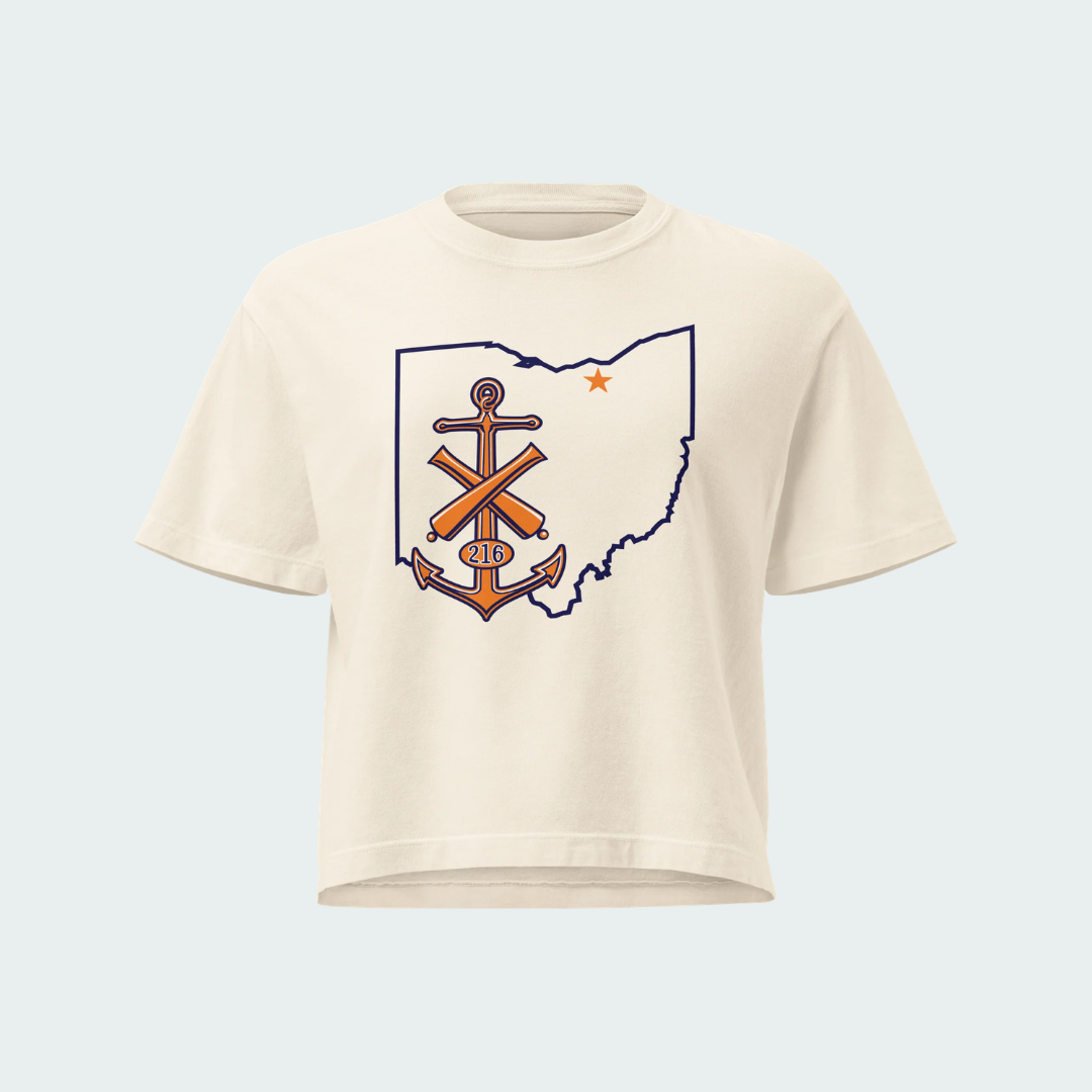 Women’s heavyweight boxy tee Cleveland