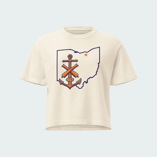 Women’s heavyweight boxy tee Cleveland